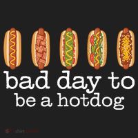 Hot Dog Bad Day To Be A Hotdog Golf Towel thumb 3