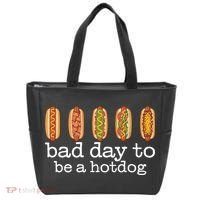Hot Dog Bad Day To Be A Hotdog Tote Bag thumb 0