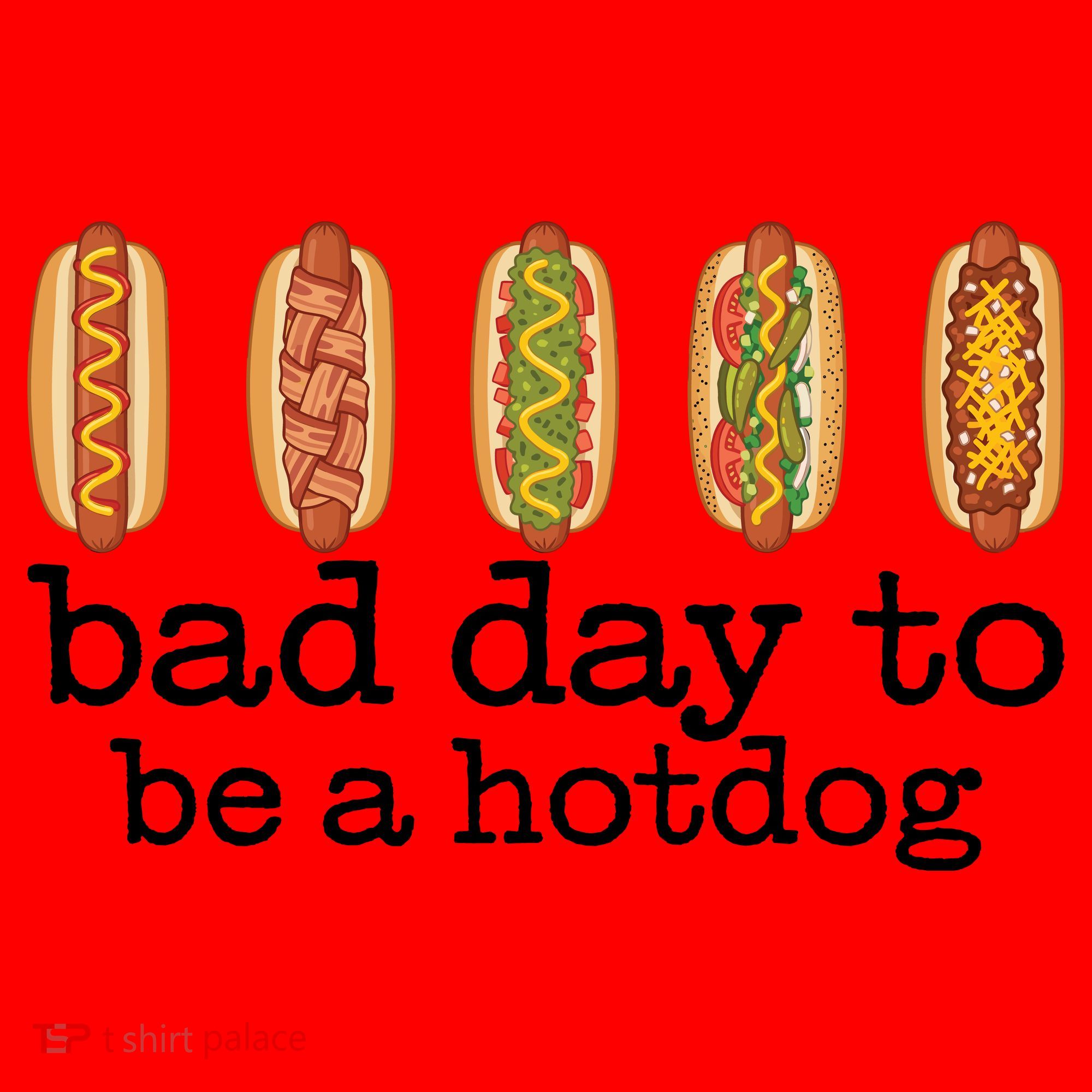 Hot Dog Bad Day To Be A Hotdog Santa Hat