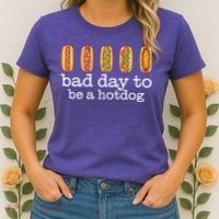 Hot Dog Bad Day To Be A Hotdog Women's T-Shirt thumb 2