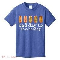Hot Dog Bad Day To Be A Hotdog Kids T-Shirt thumb 0
