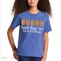 Hot Dog Bad Day To Be A Hotdog Kids T-Shirt thumb 2