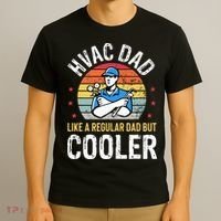 HVAC Dad But Cooler Funny HVAC Technician Father T-Shirt thumb 3