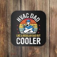 HVAC Dad But Cooler Funny HVAC Technician Father Coaster thumb 0
