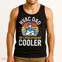 HVAC Dad But Cooler Funny HVAC Technician Father Tank Top thumb 3
