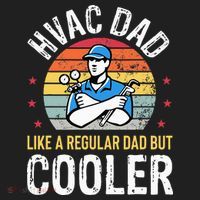HVAC Dad But Cooler Funny HVAC Technician Father Golf Towel thumb 3