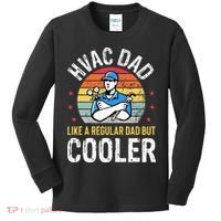 HVAC Dad But Cooler Funny HVAC Technician Father Kids Long Sleeve Shirt thumb 0