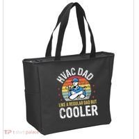 HVAC Dad But Cooler Funny HVAC Technician Father Tote Bag thumb 2