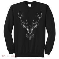 Hand Drawn Buck Deer Style Antlers Sweatshirt thumb 0