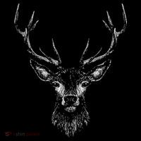 Hand Drawn Buck Deer Style Antlers Coffee Mug thumb 5