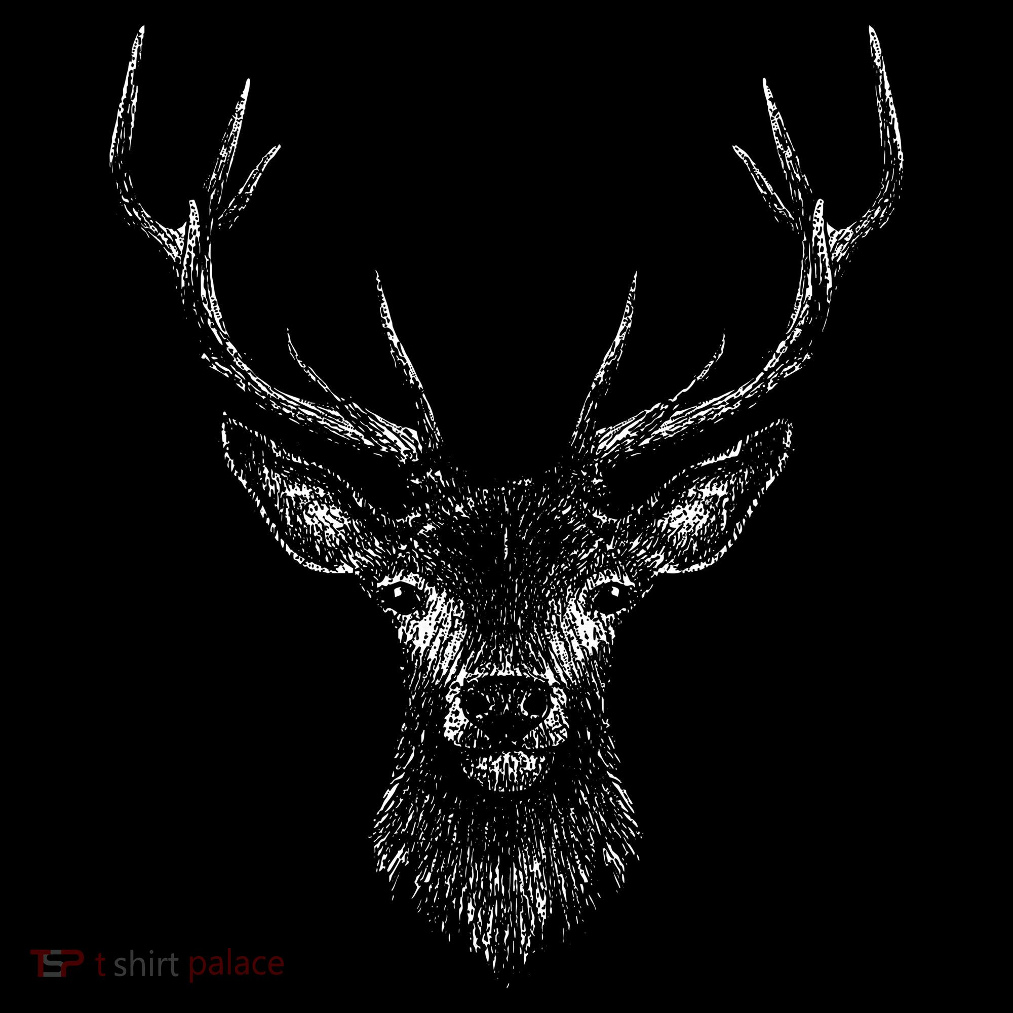 Hand Drawn Buck Deer Style Antlers Baby Bodysuit