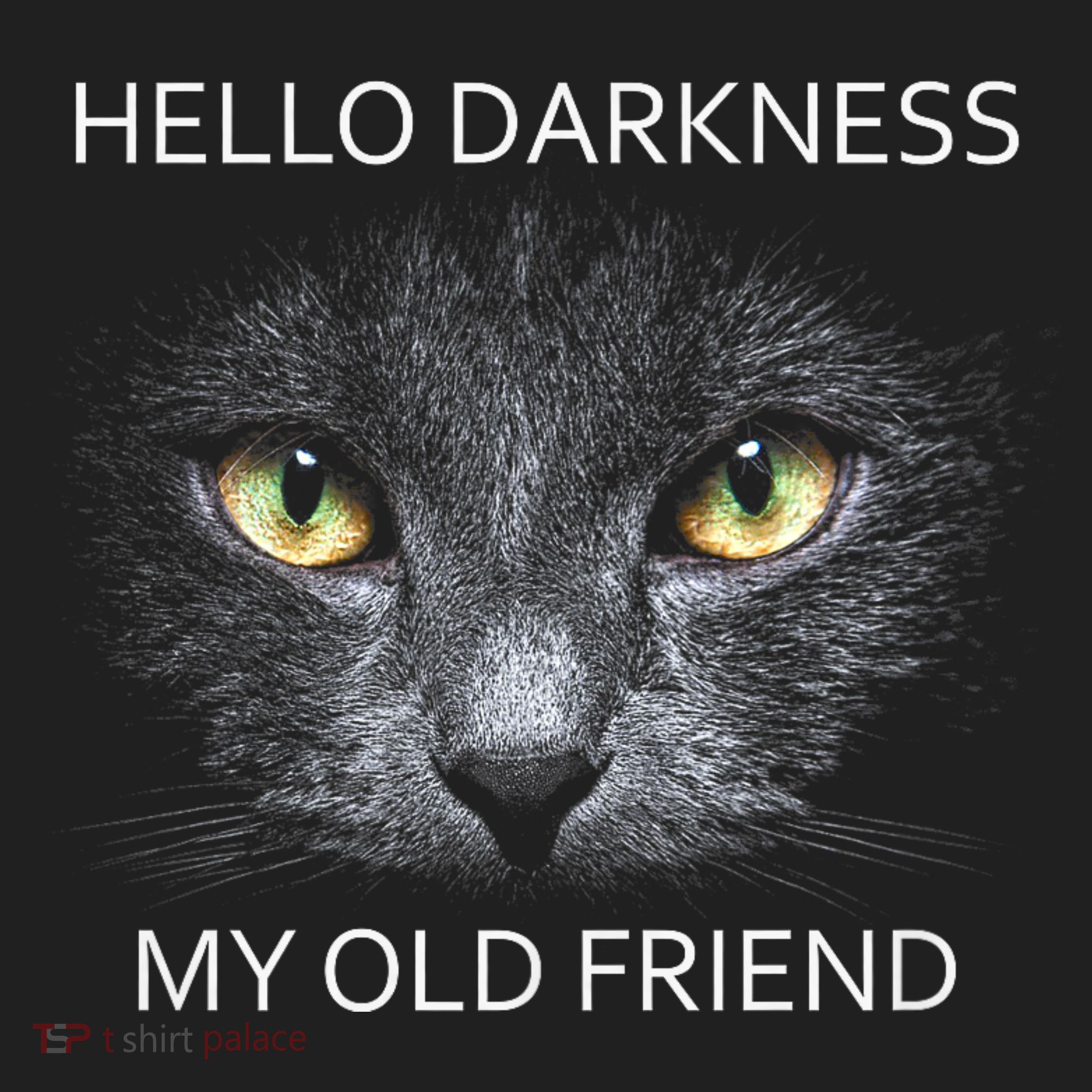 Hello Darkness Black Cat My Old Friend Women's Sweatshirt
