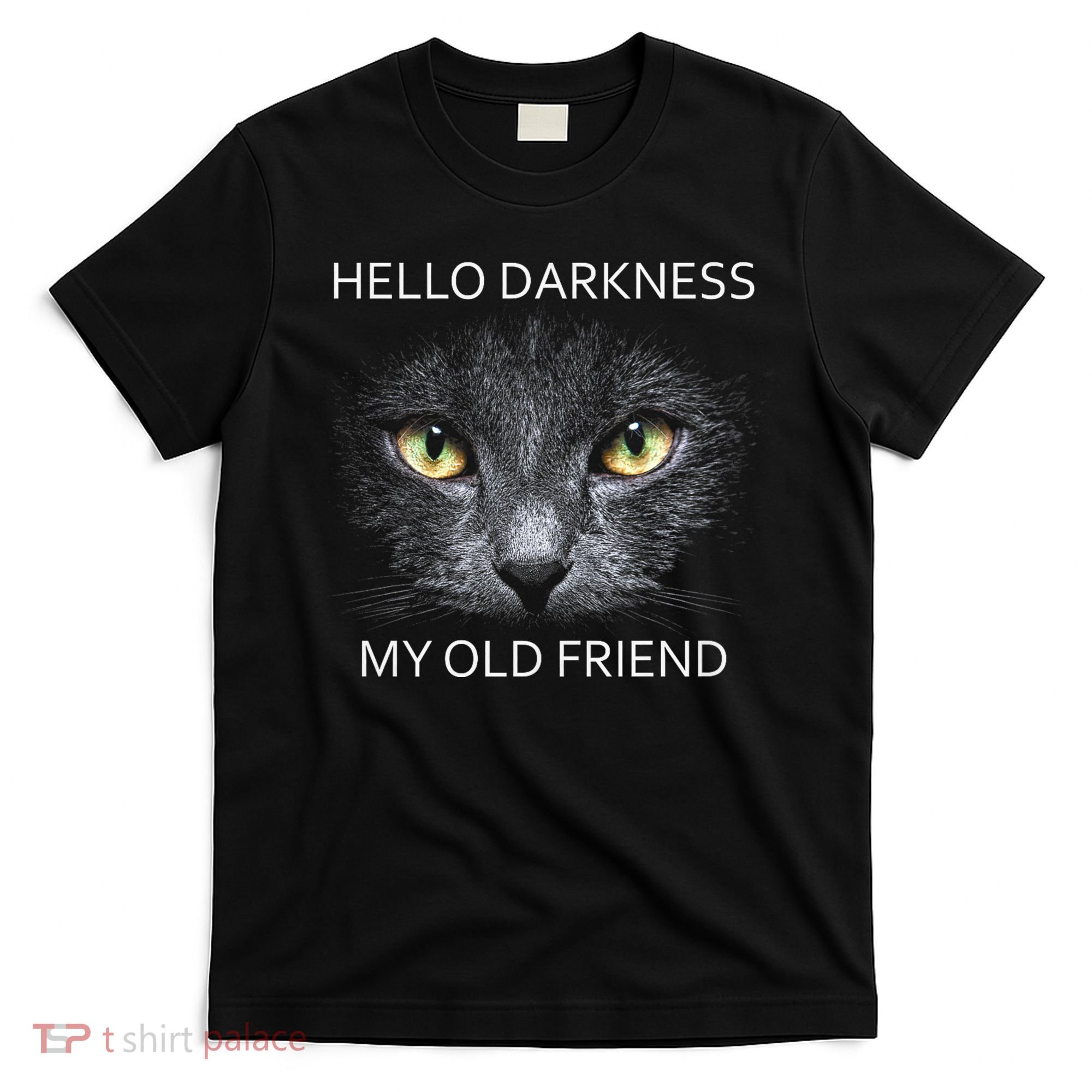 Hello Darkness Black Cat My Old Friend T-Shirt