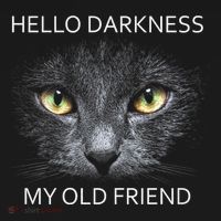 Hello Darkness Black Cat My Old Friend Backpack thumb 2