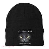 Hello Darkness Black Cat My Old Friend Beanie thumb 0