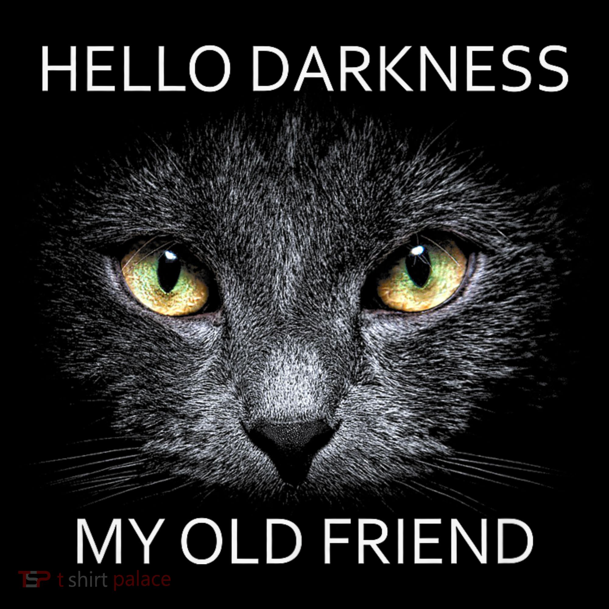 Hello Darkness Black Cat My Old Friend Women's Tank Top