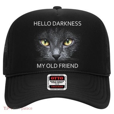 Hello Darkness Black Cat My Old Friend Hat