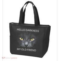 Hello Darkness Black Cat My Old Friend Tote Bag thumb 3