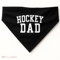 Hockey Dad Classic Bold Font FatherS Day Daddy USA-Made Doggie Bandana thumb 0