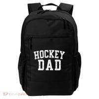 Hockey Dad Classic Bold Font FatherS Day Daddy Backpack thumb 0