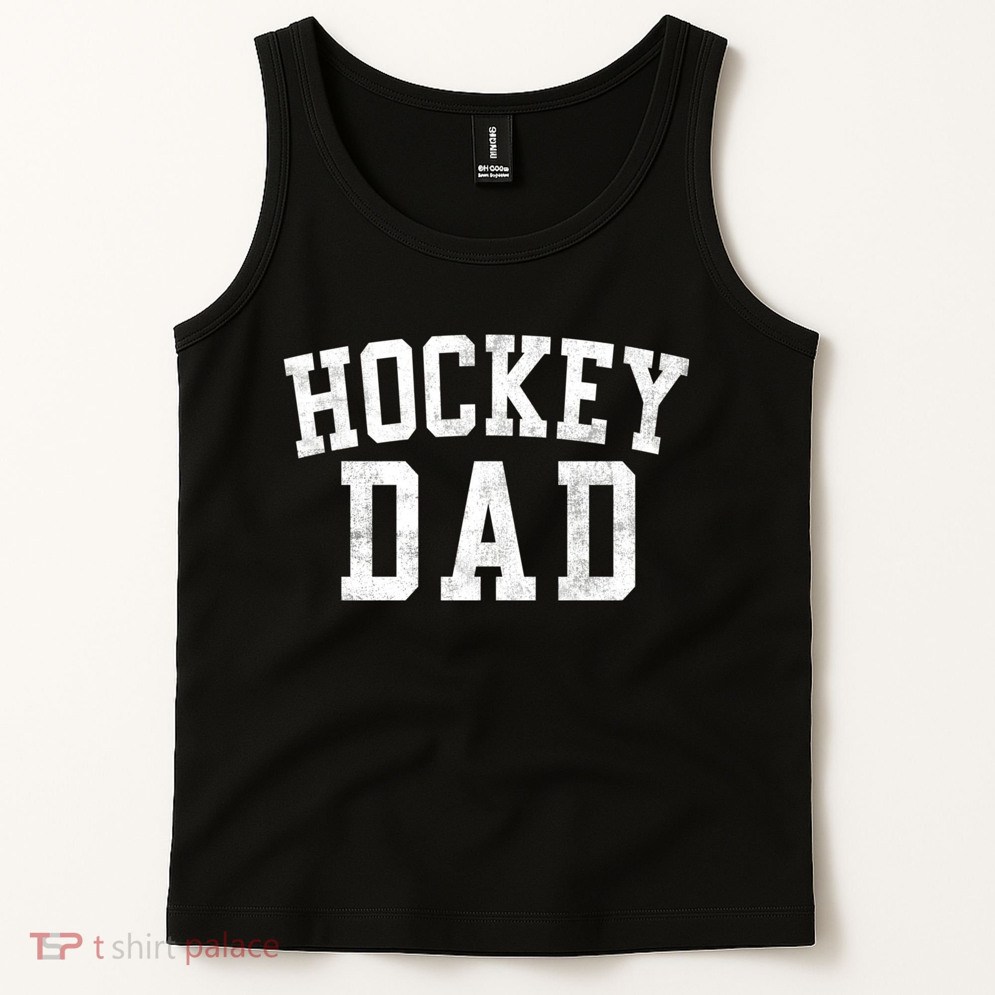 Hockey Dad Classic Bold Font FatherS Day Daddy Tank Top