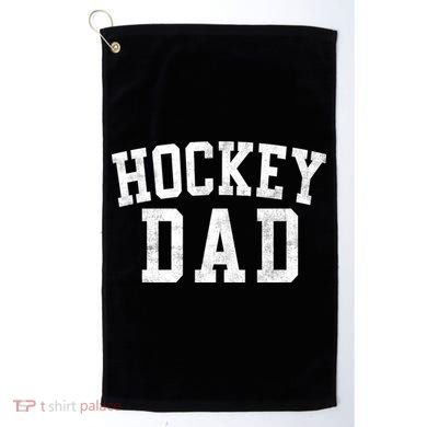 Hockey Dad Classic Bold Font FatherS Day Daddy Golf Towel