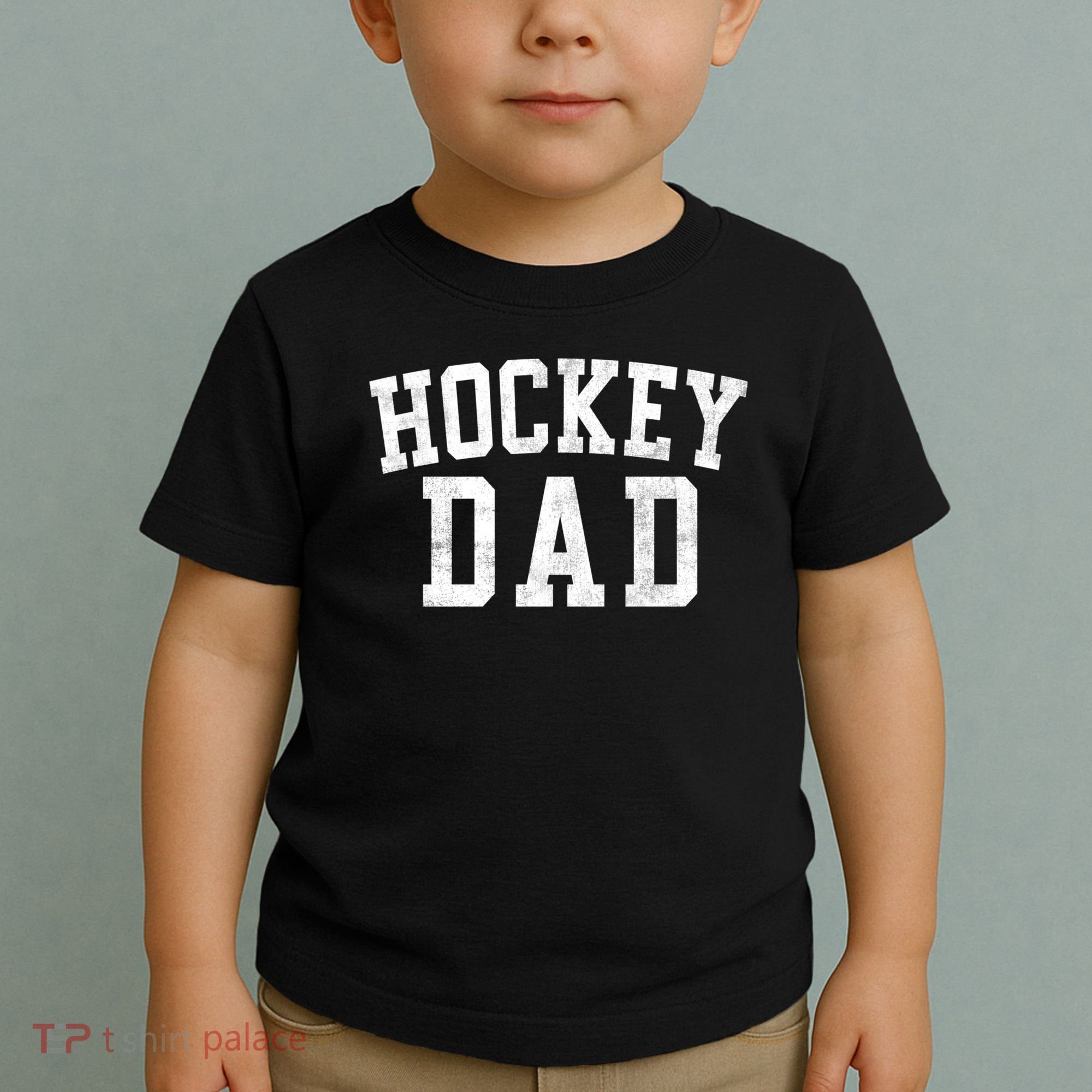 Hockey Dad Classic Bold Font FatherS Day Daddy Toddler T-Shirt