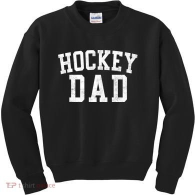 Hockey Dad Classic Bold Font FatherS Day Daddy Kids Sweatshirt