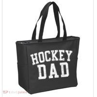 Hockey Dad Classic Bold Font FatherS Day Daddy Tote Bag thumb 2