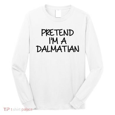 Halloween Dalmatian Costume Long Sleeve Shirt