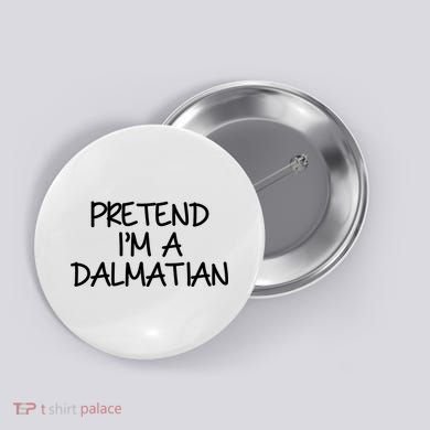 Halloween Dalmatian Costume Button