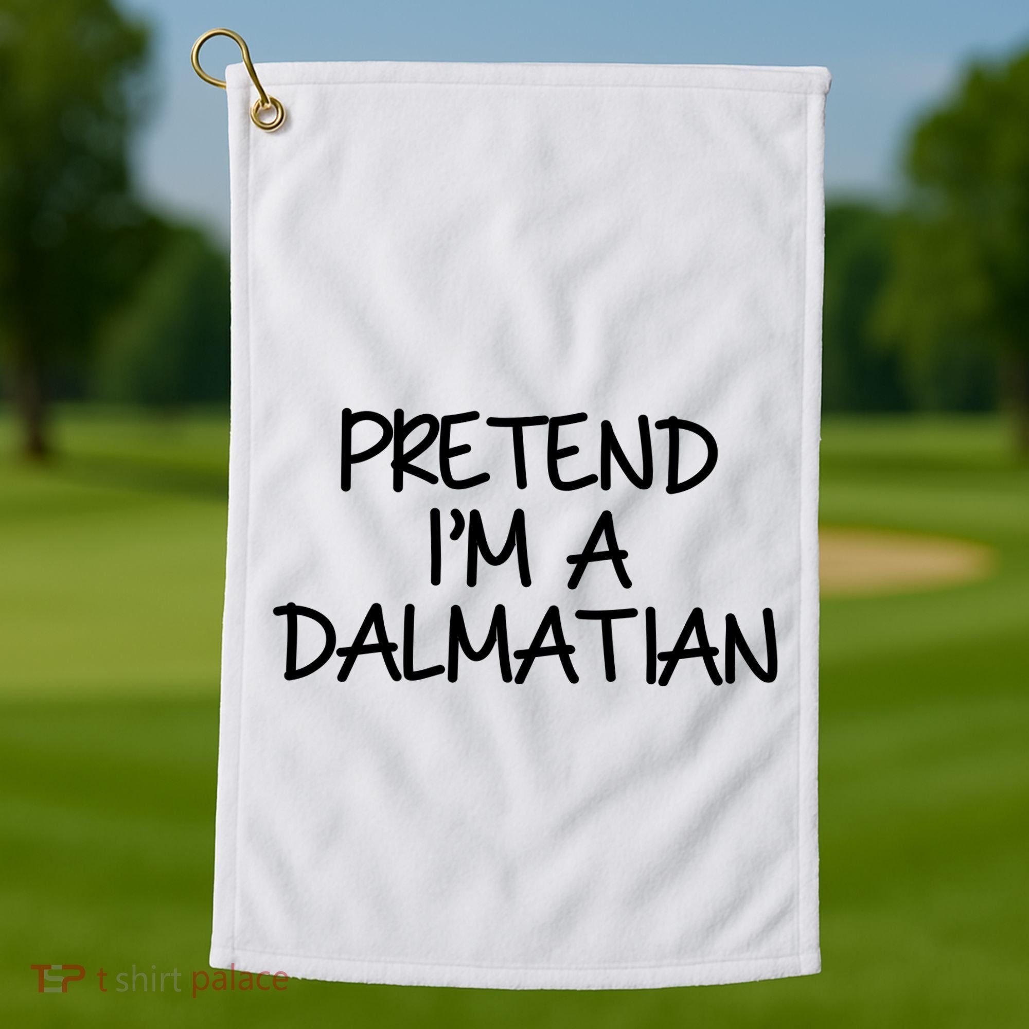 Halloween Dalmatian Costume Golf Towel