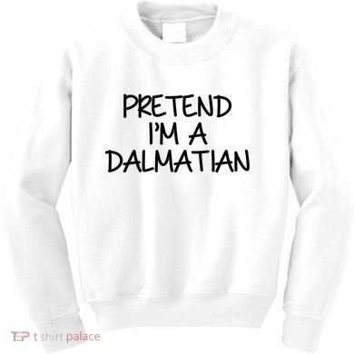 Halloween Dalmatian Costume Kids Sweatshirt