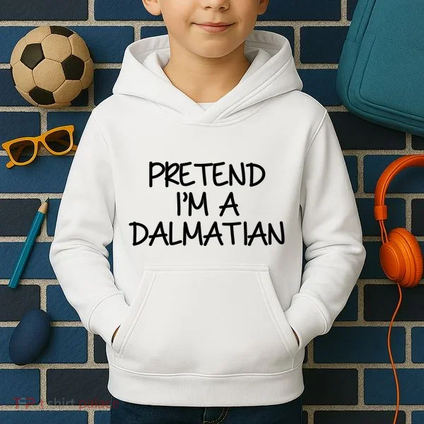 Halloween Dalmatian Costume Kids Hoodie