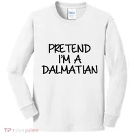 Halloween Dalmatian Costume Kids Long Sleeve Shirt thumb 0
