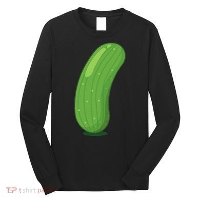 Halloween Diy Cucumber Pickle Veggie Costume Long Sleeve Shirt