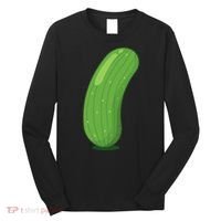 Halloween Diy Cucumber Pickle Veggie Costume Long Sleeve Shirt thumb 0