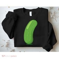 Halloween Diy Cucumber Pickle Veggie Costume Sweatshirt thumb 2