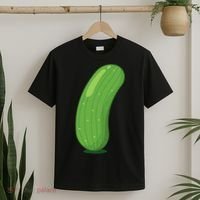 Halloween Diy Cucumber Pickle Veggie Costume T-Shirt thumb 2