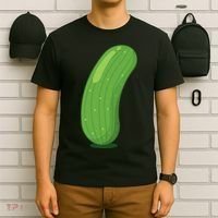 Halloween Diy Cucumber Pickle Veggie Costume T-Shirt thumb 6