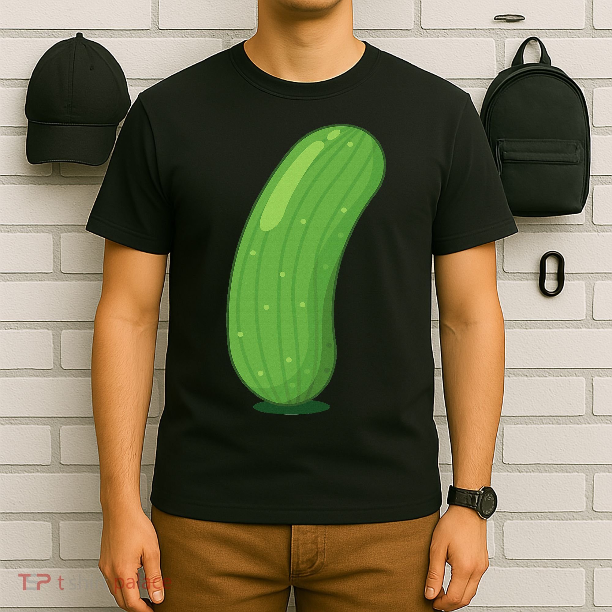 Halloween Diy Cucumber Pickle Veggie Costume T-Shirt