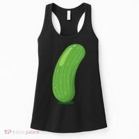 Halloween Diy Cucumber Pickle Veggie Costume Women's Tank Top thumb 0