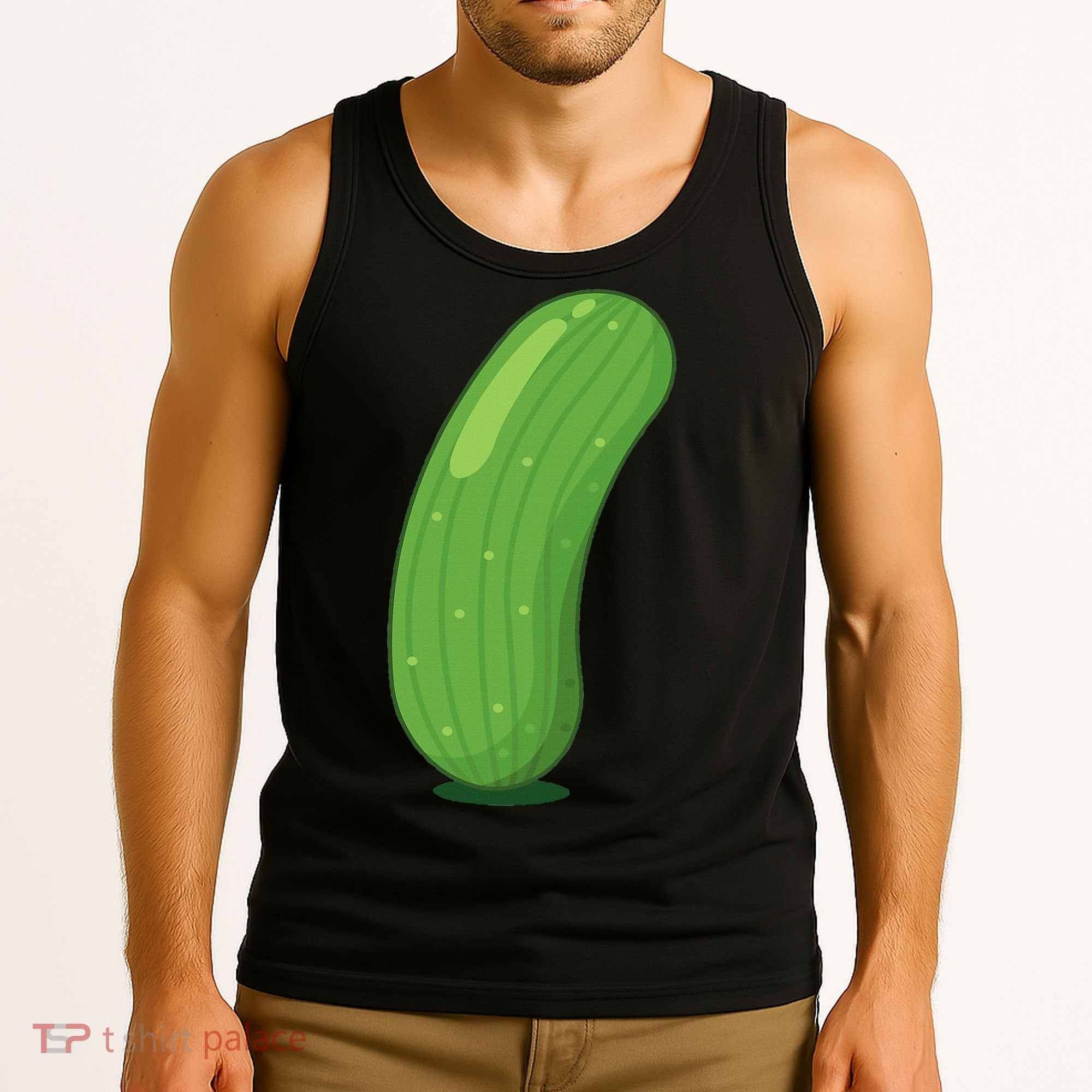 Halloween Diy Cucumber Pickle Veggie Costume Tank Top