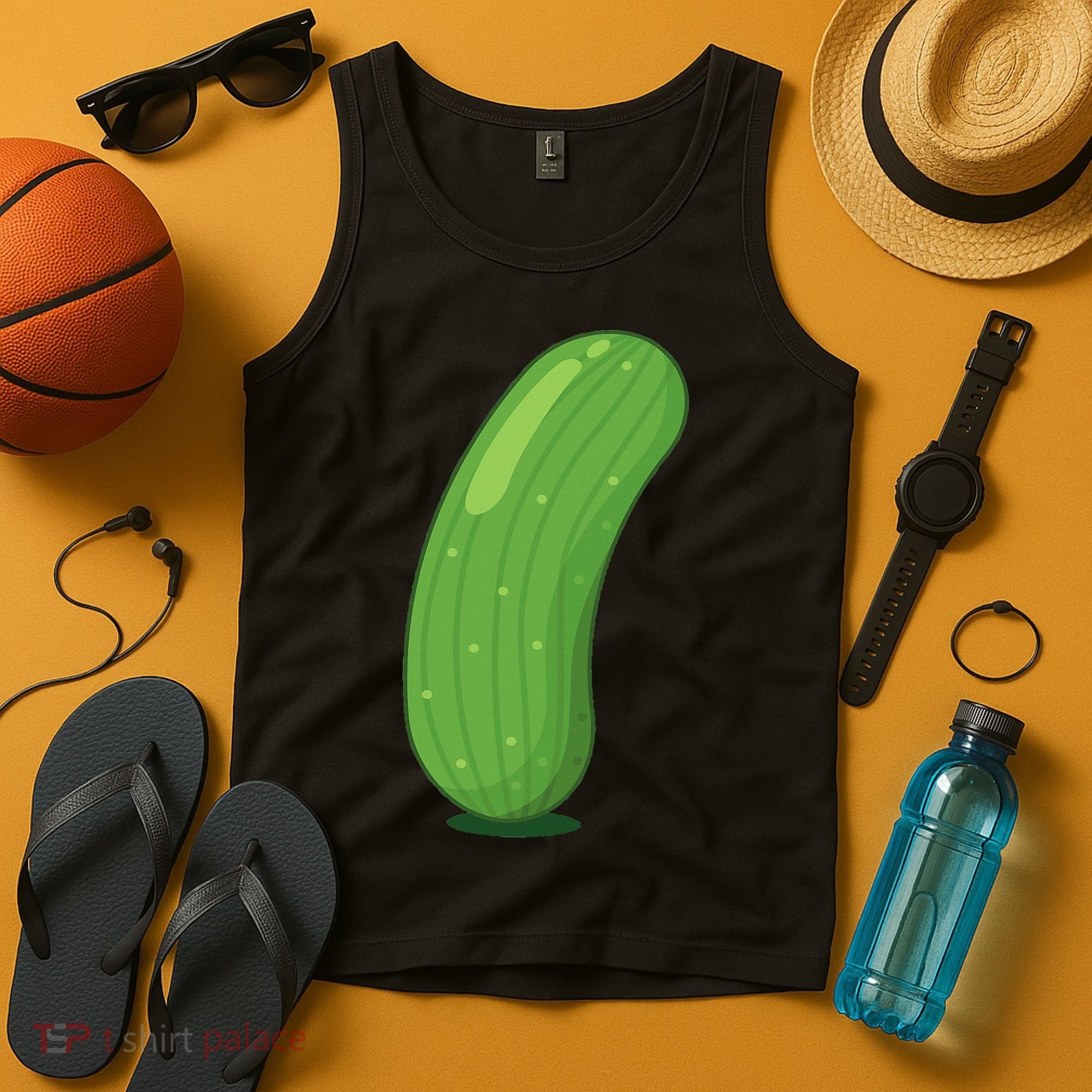 Halloween Diy Cucumber Pickle Veggie Costume Tank Top