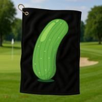 Halloween Diy Cucumber Pickle Veggie Costume Golf Towel thumb 1