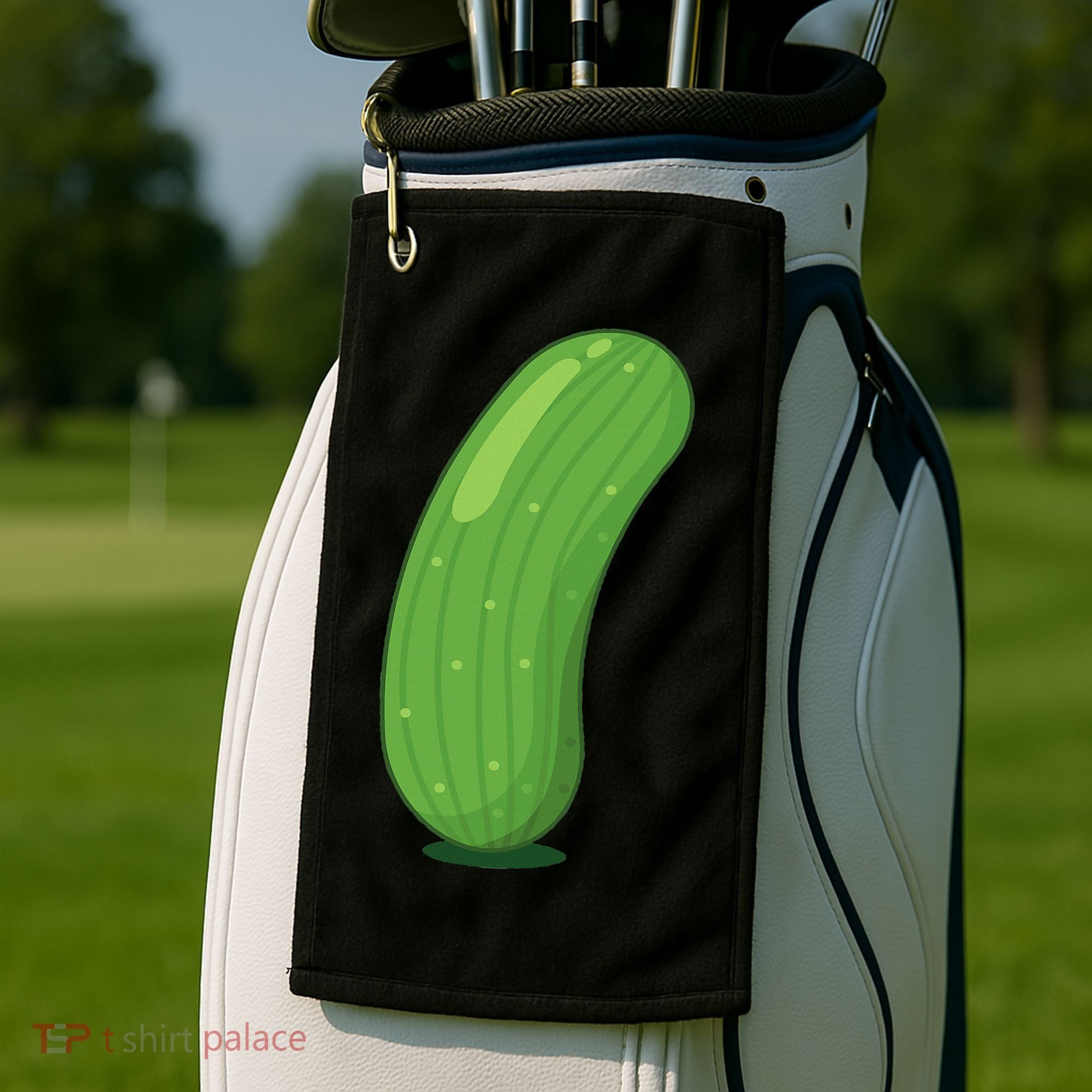 Halloween Diy Cucumber Pickle Veggie Costume Golf Towel