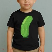 Halloween Diy Cucumber Pickle Veggie Costume Toddler T-Shirt thumb 2