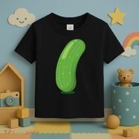 Halloween Diy Cucumber Pickle Veggie Costume Toddler T-Shirt thumb 3