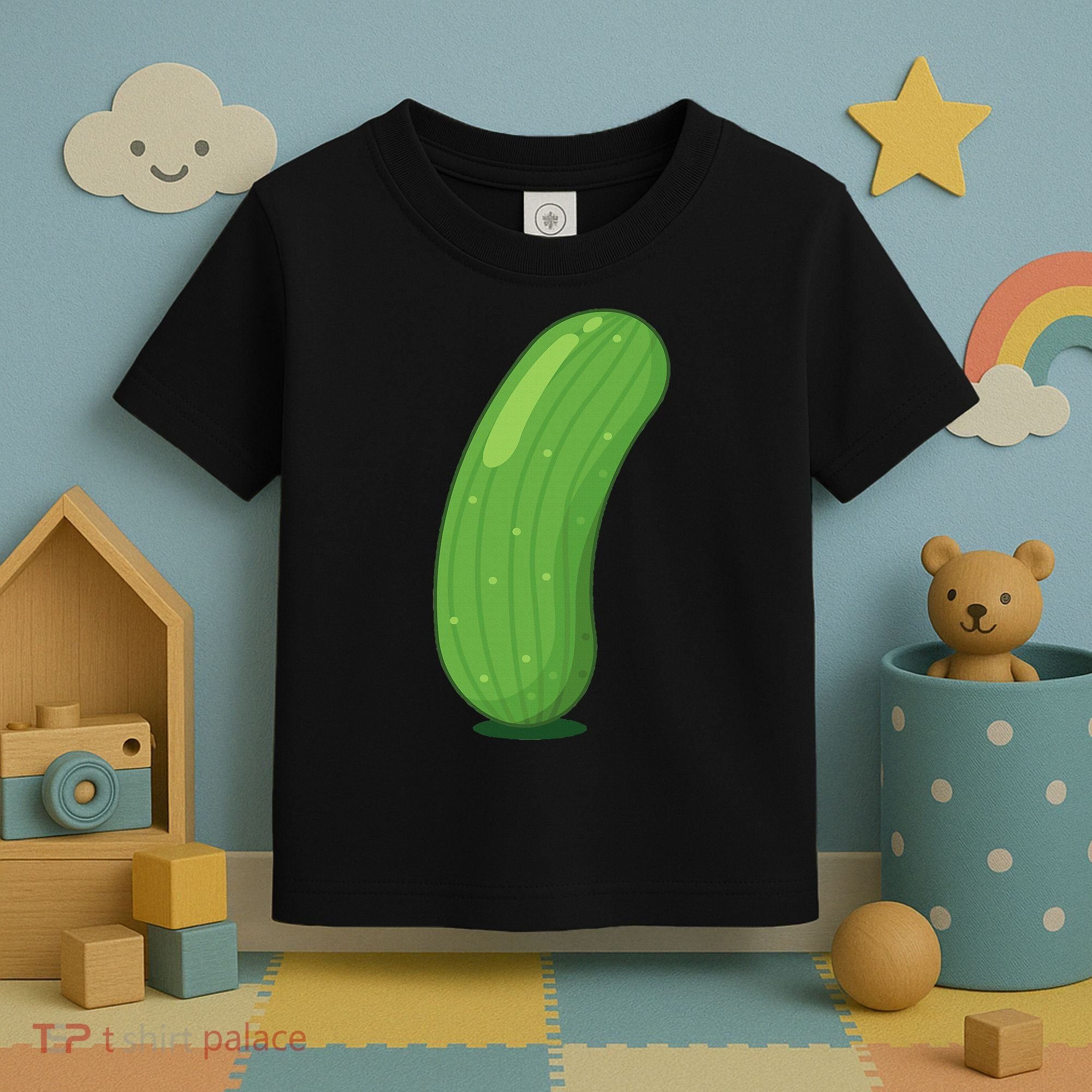 Halloween Diy Cucumber Pickle Veggie Costume Toddler T-Shirt