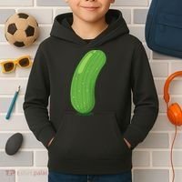 Halloween Diy Cucumber Pickle Veggie Costume Kids Hoodie thumb 2
